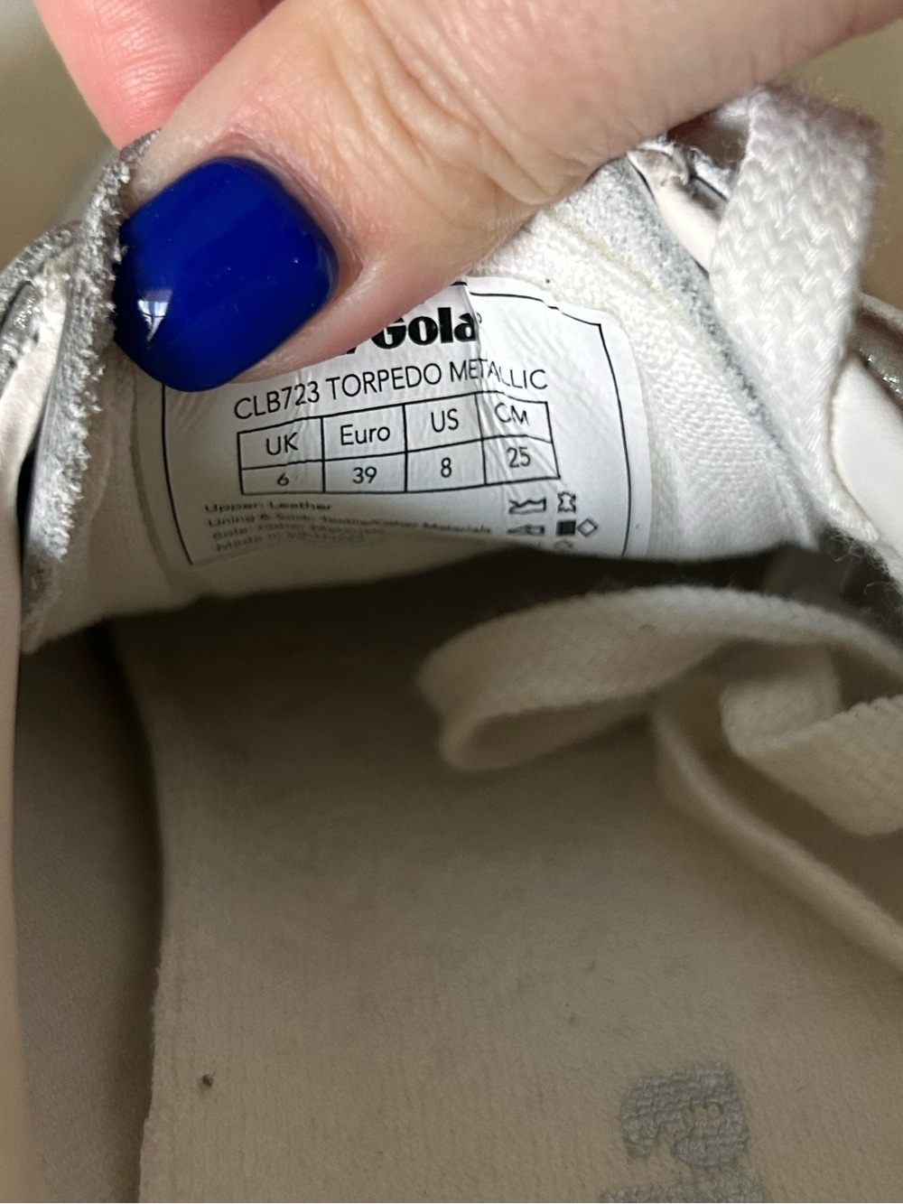 New Gola Exclusive Torpedo Sneakers Silver - Picture 6 of 6